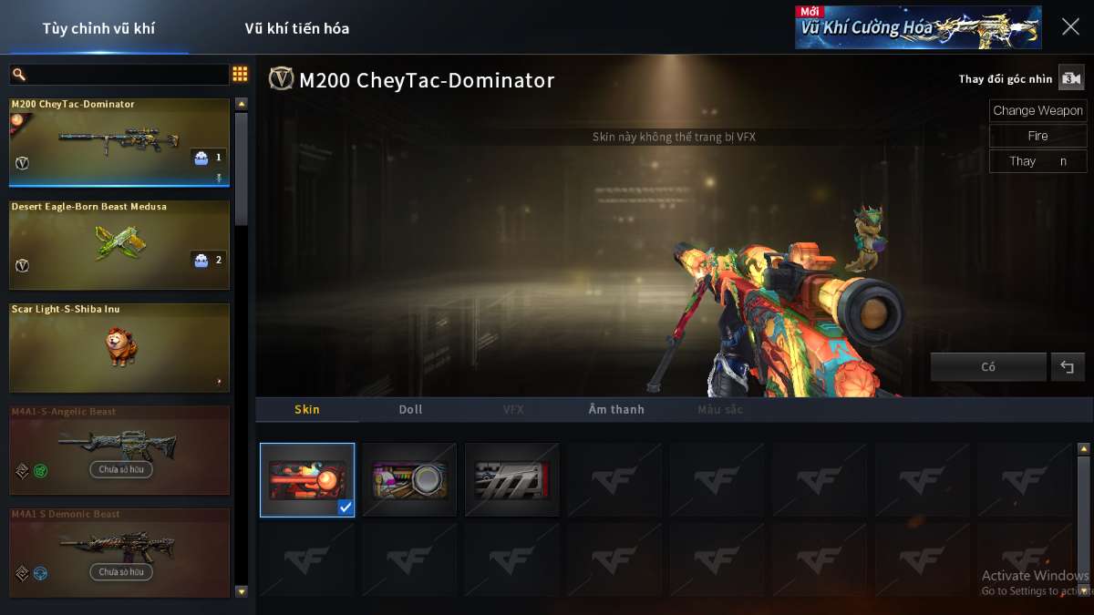 shop acc cf uy tin gia re
